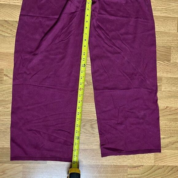 Anne Klein Womens Comfort Pants Wide Leg Stretch Merlot 1X - Picture 5 of 16